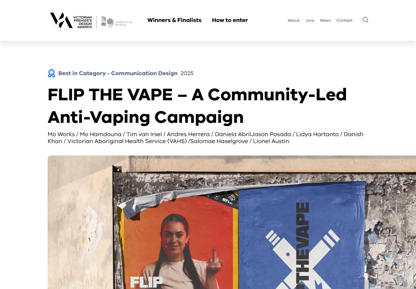 A live entry page page