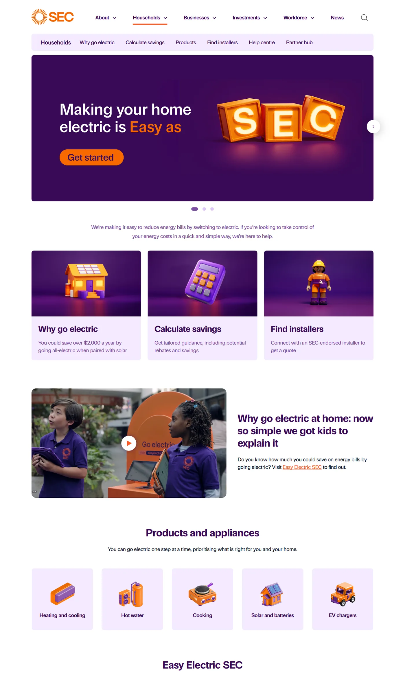 The Households section on secvictoria.com.au