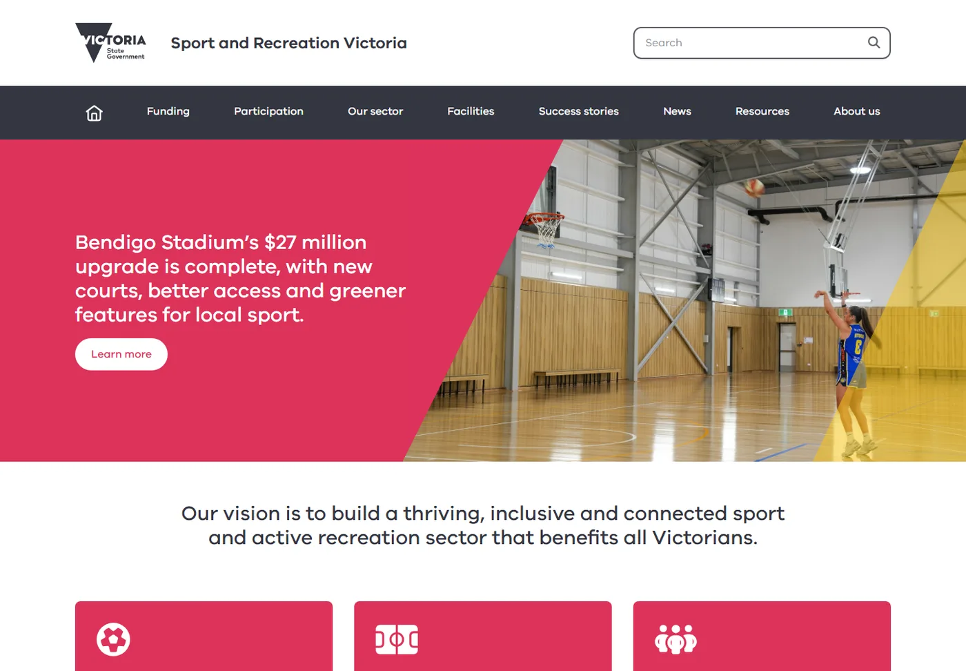 Sport and Recreation Victoria website