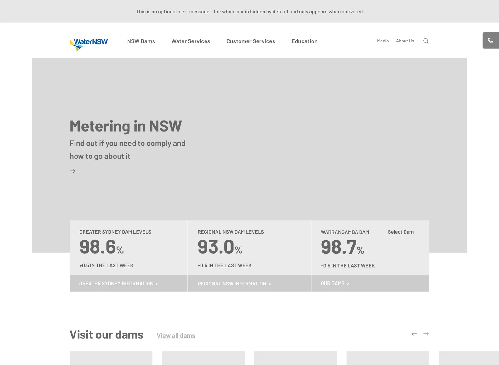 Home page wireframe