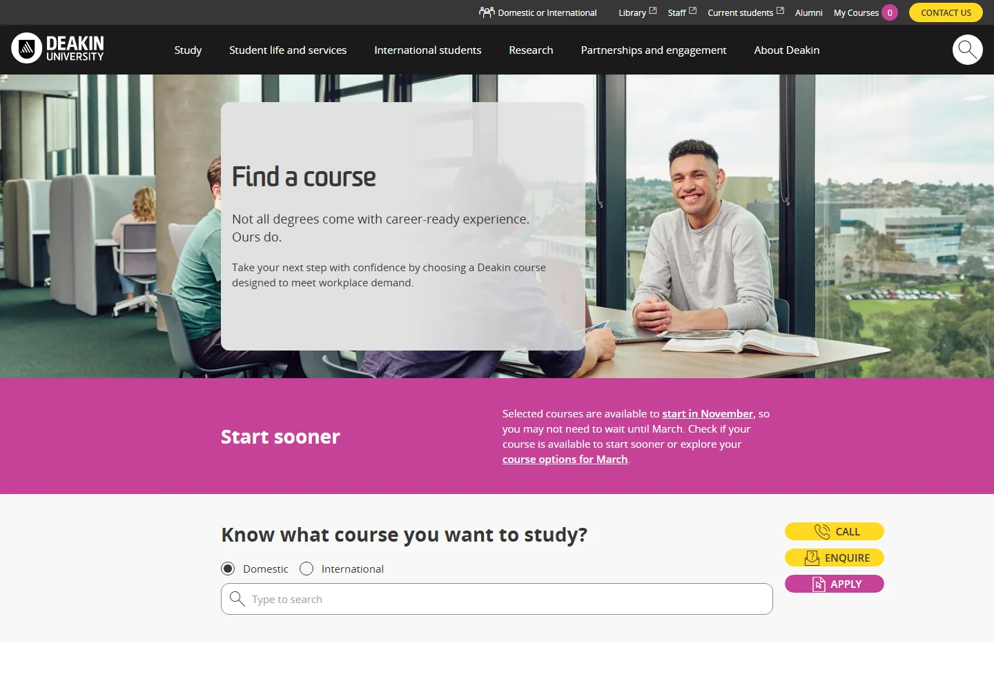 Deakin University website