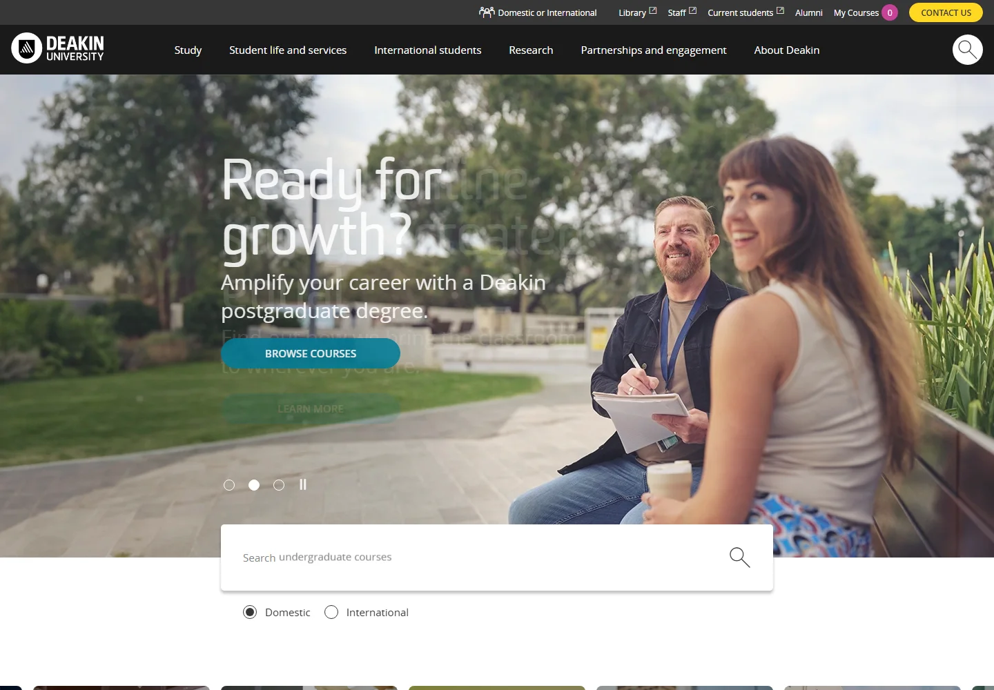 Deakin University website