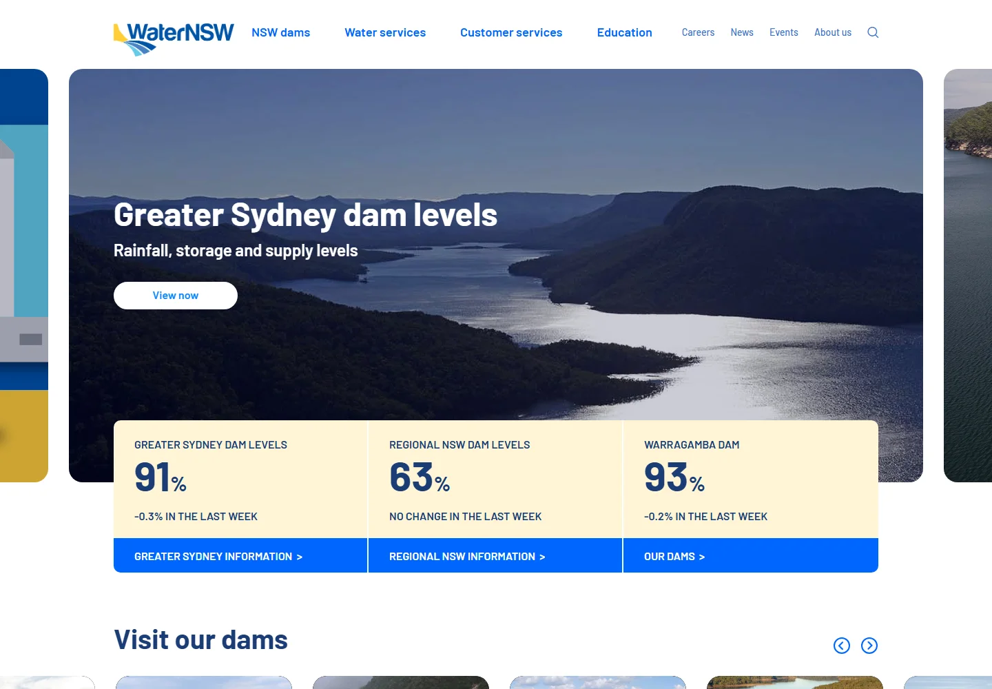 WaterNSW website
