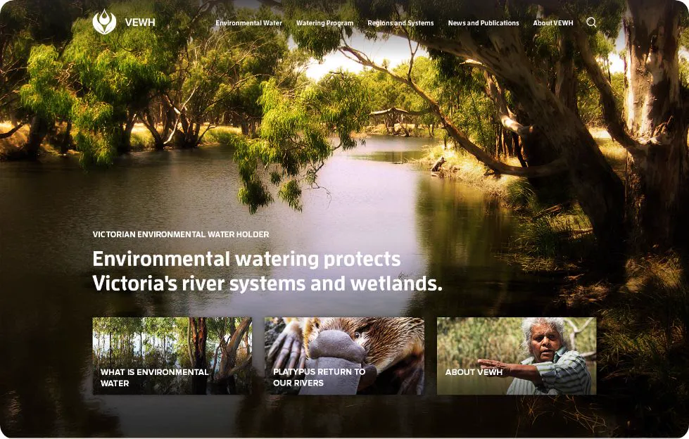 Victorian Environmental Water Holder website