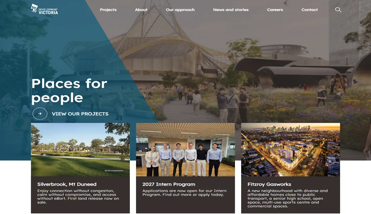Development Victoria website